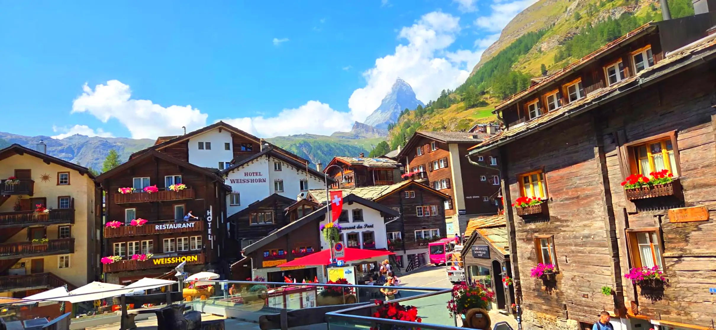 Car-free mountain resort village of Zermatt