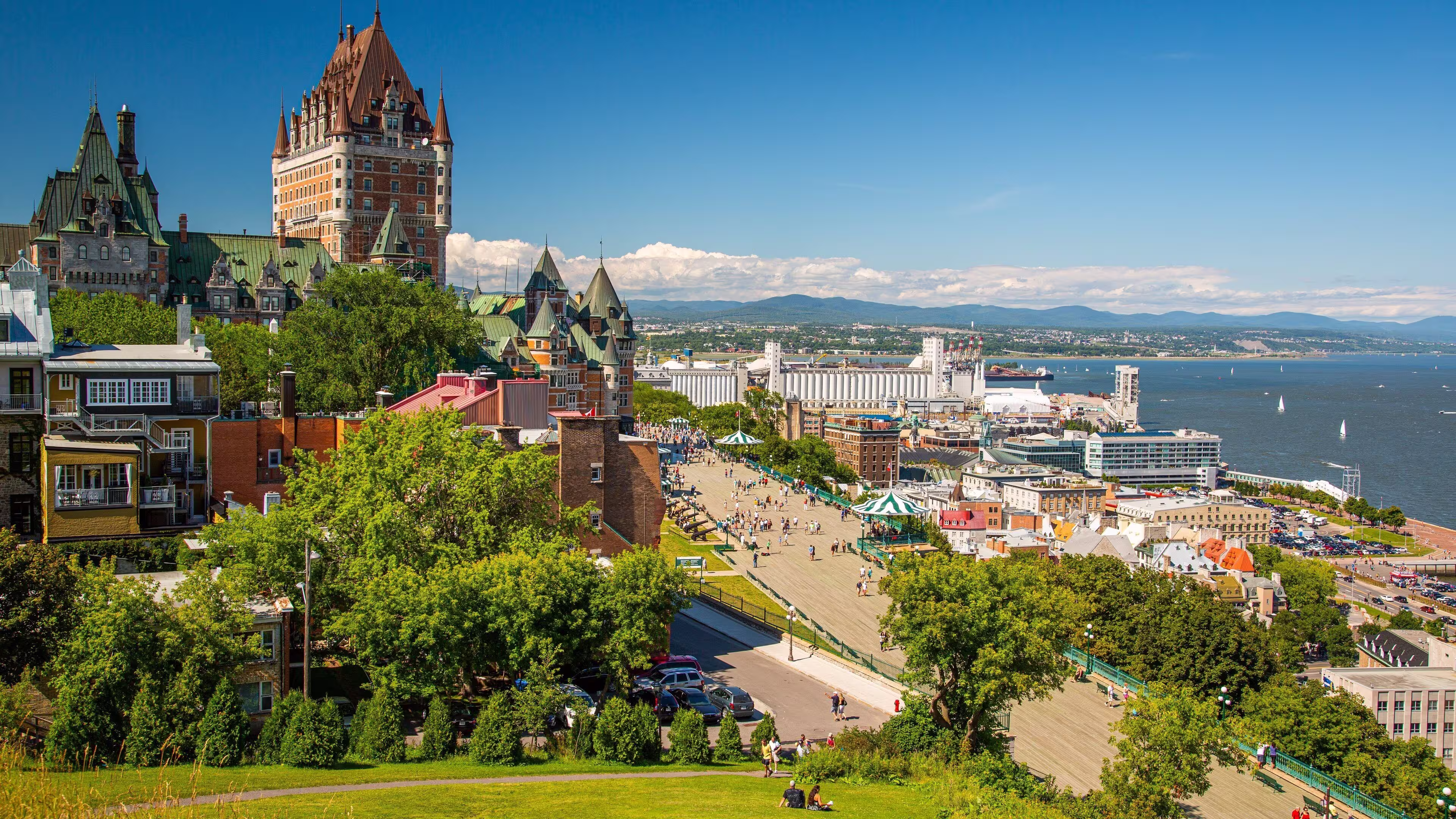 Historic Dufferin Terrace overlooking the St. Lawrence River