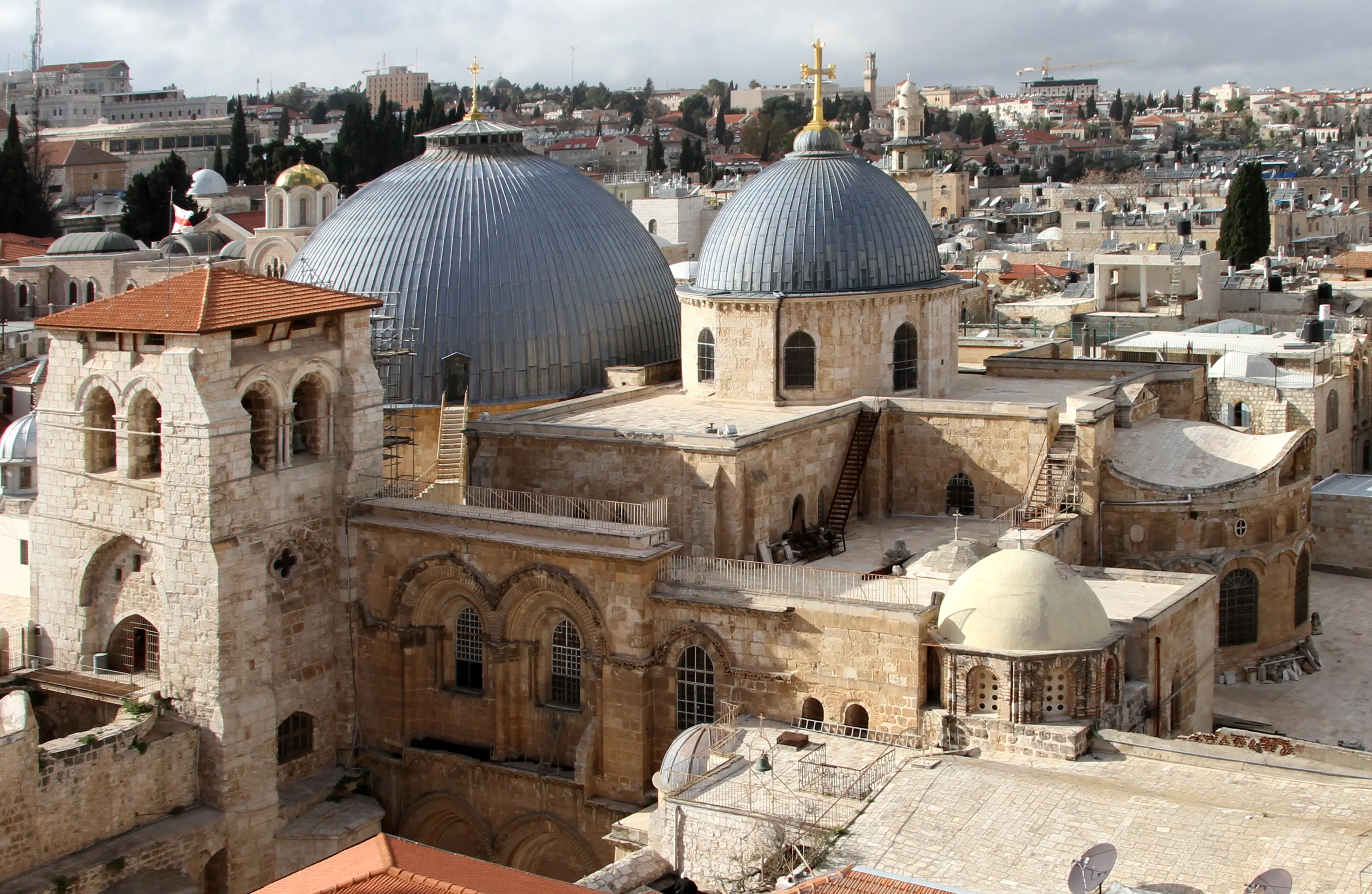 Church of the Holy Sepulchre inside the Old City of Jerusalem