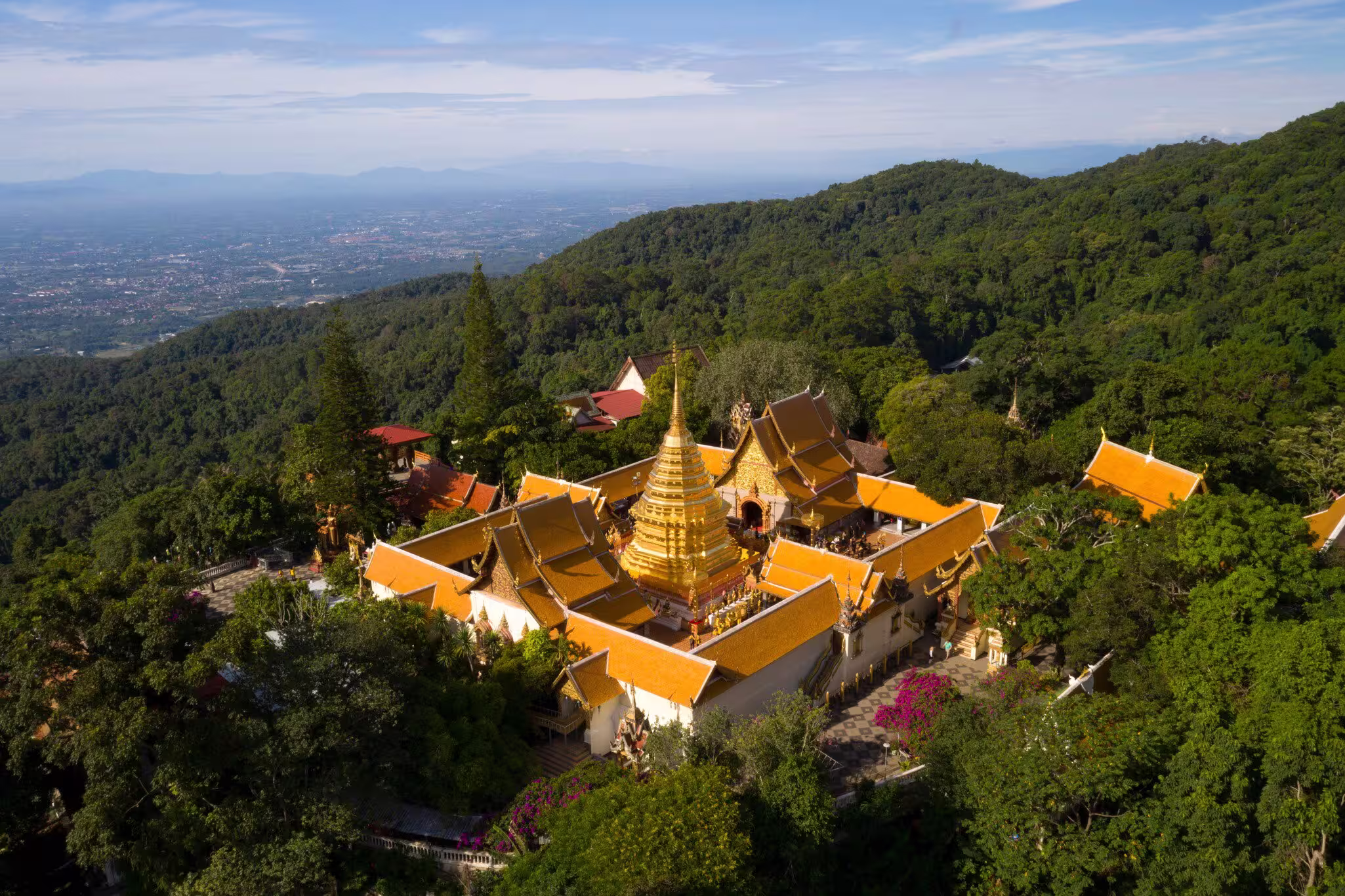 Wat Phra That Doi Suthep mountain temple overlooking Chiang Mai