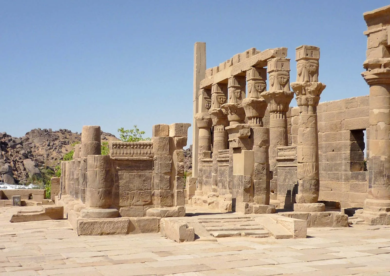 Philae Temple of Isis situated on Agilkia Island in Aswan