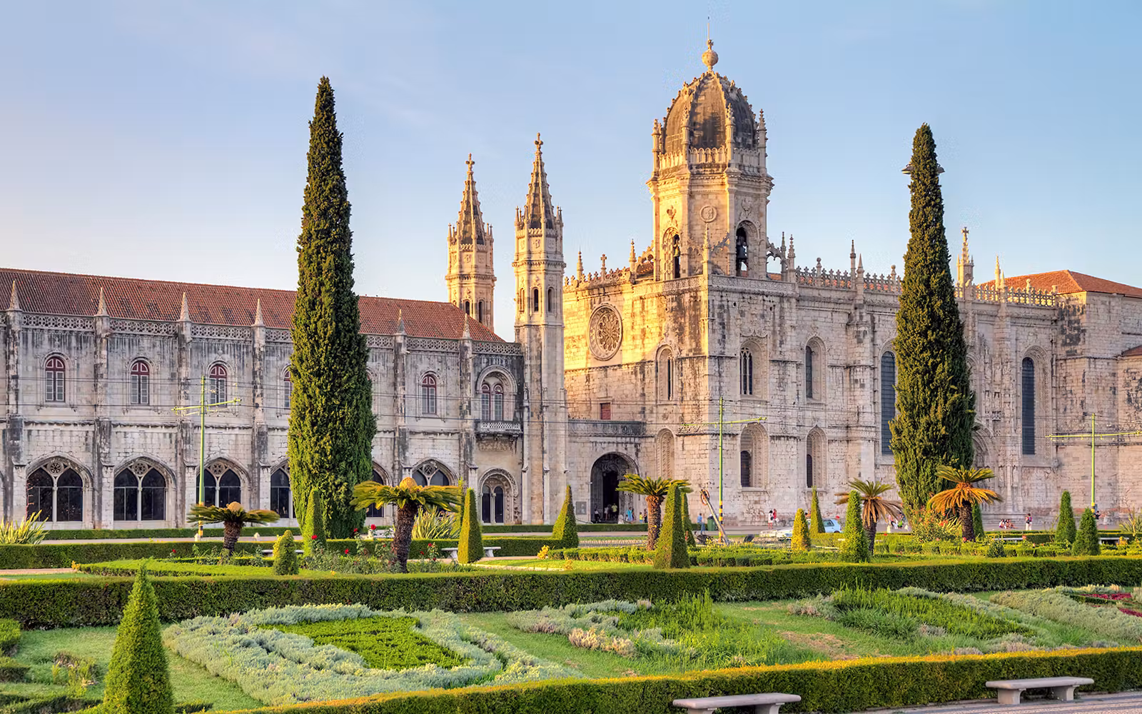 Jeronimos Monastery ornate Manueline architecture in Belem