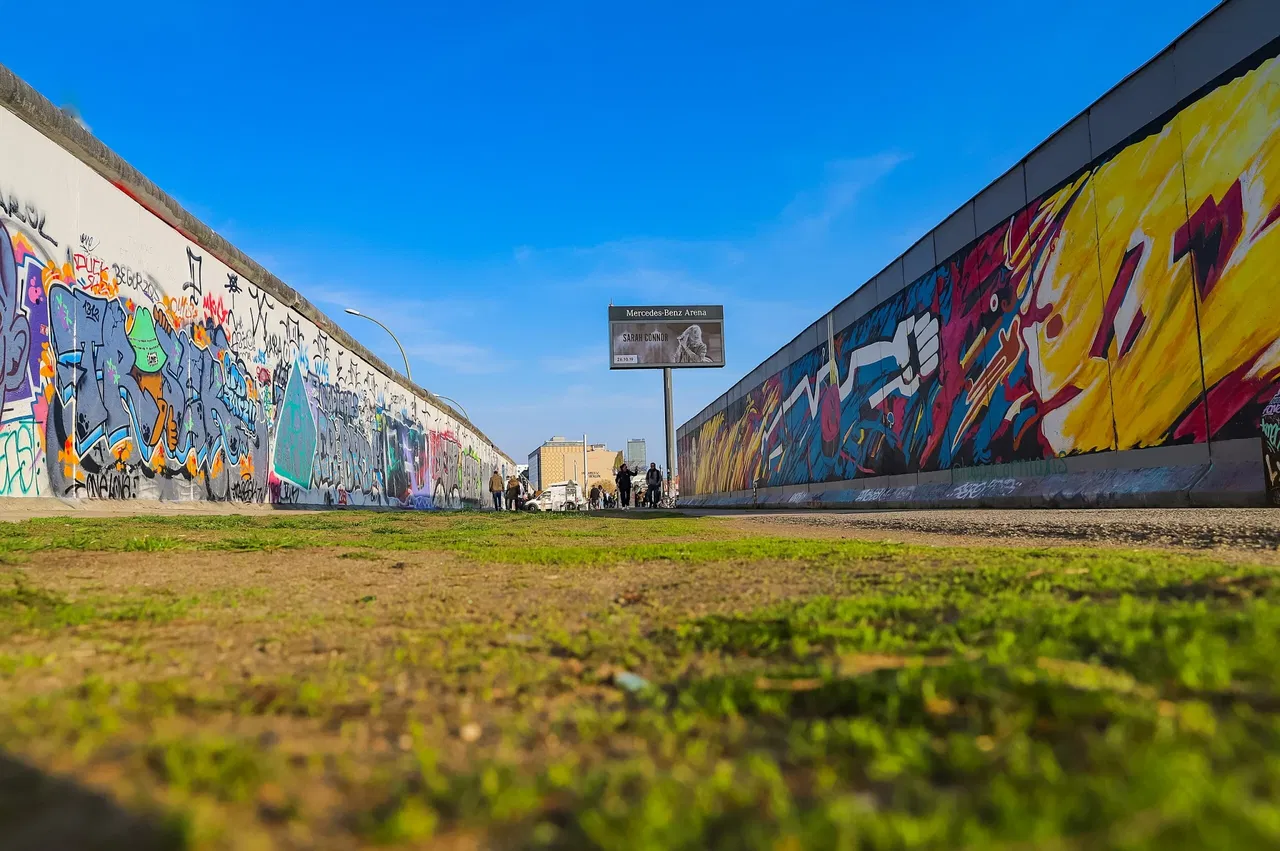 East Side Gallery preserved section of the Berlin Wall
