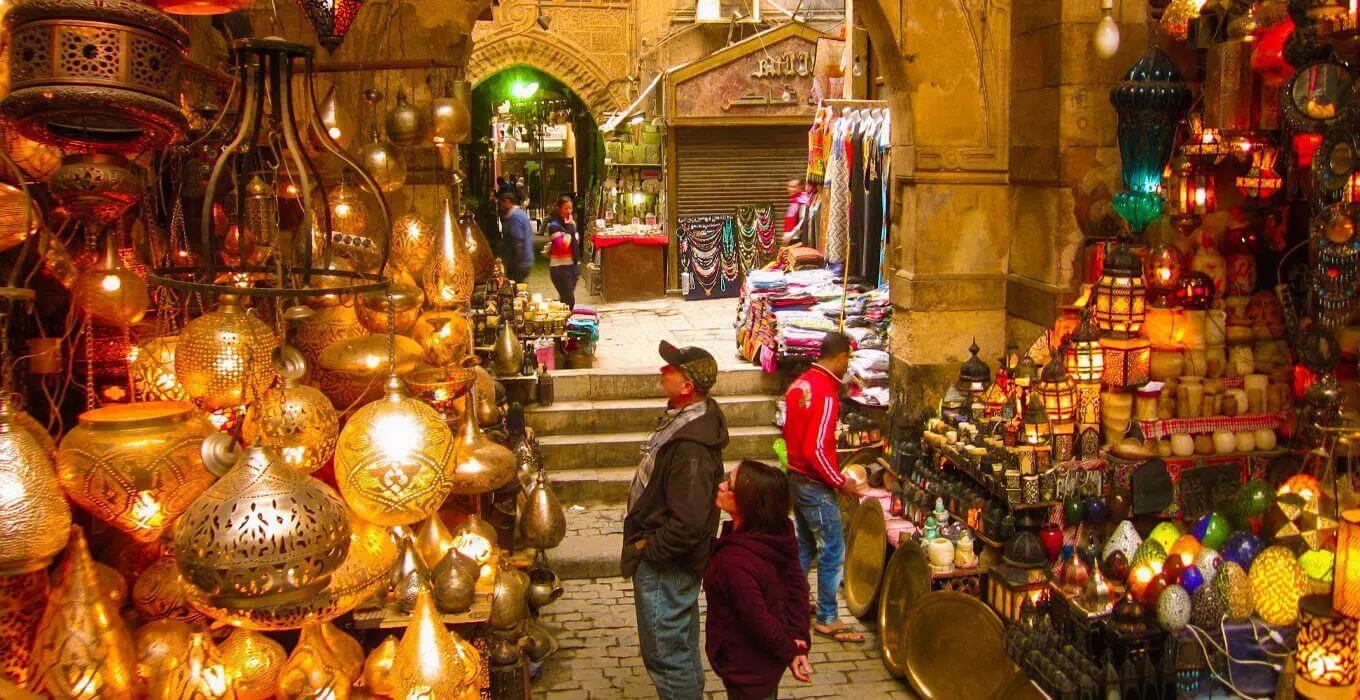 Khan El-Khalili Bazaar in Egypt