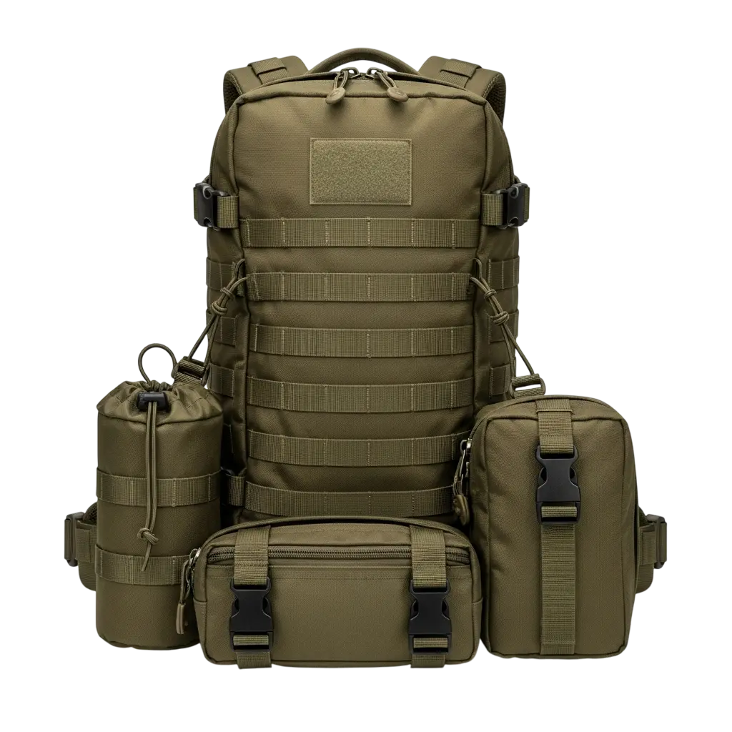 Tactical 3-in-1 MOLLE Hiking Bag Set